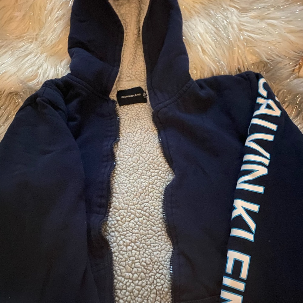 Boys Calvin Klein sweater hoodie jacket